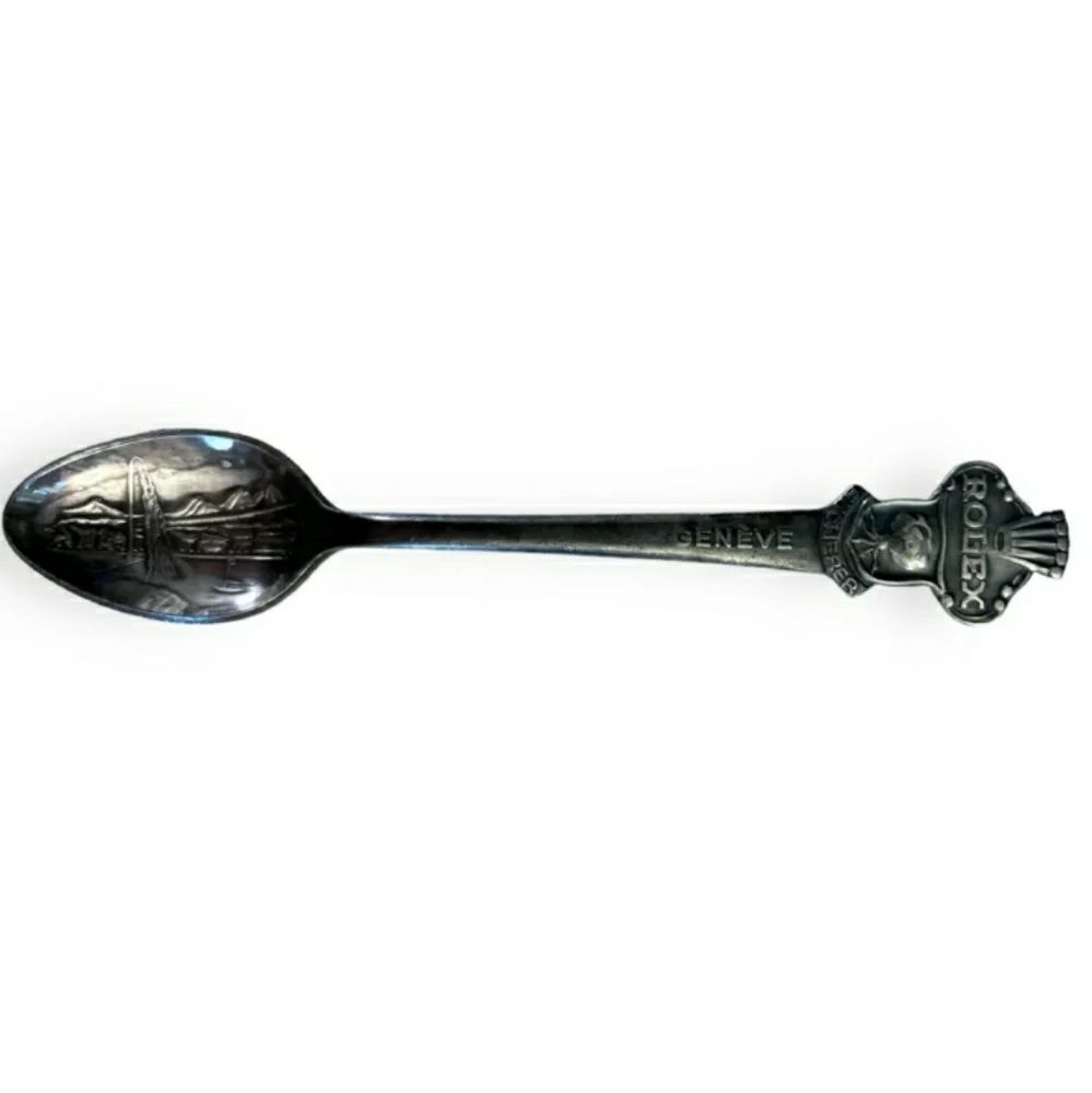 ROLEX Collectible Demi-Tasse Spoon Silver Plate